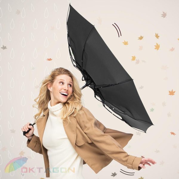 PARASOL FARE®Jumbomagic® Windfighter® 5606 czarny - obrazek 7