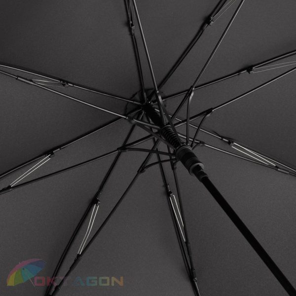 Parasol FARE® STRETCH 360 7709 czarno-czerwony - obrazek 7